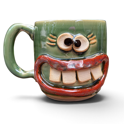 Nelson Studio Green Lashes Mug DP6524